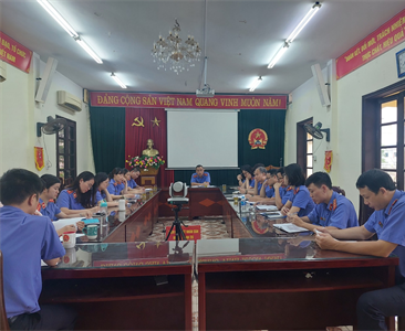 Viện KSND huyện Thanh Trì tổ chức Hội nghị sơ kết công tác 6 tháng đầu năm 2023